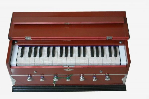 New Harmonium 7 Stopper Double Bellow 39 Key 440Hz Indian Musical Instrument