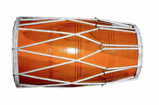 Indian Folk Wooden Dholak